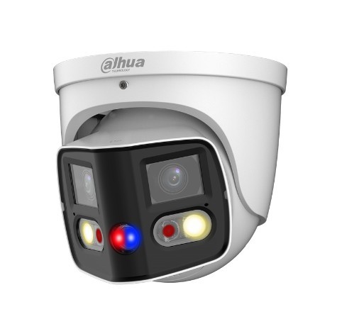 DH-IPC-PDW3849-A180-AS-PV. Camara IP Domo 180 grados Dahua 2x4MP Tioc Lente 2.8mm 12v POE IP67